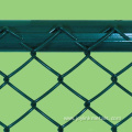 green and black coated chain link mesh